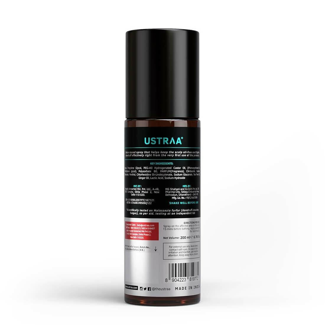 Ustraa Anti-Dandruff Hair Serum With Ginger And Tea Tree - Distacart