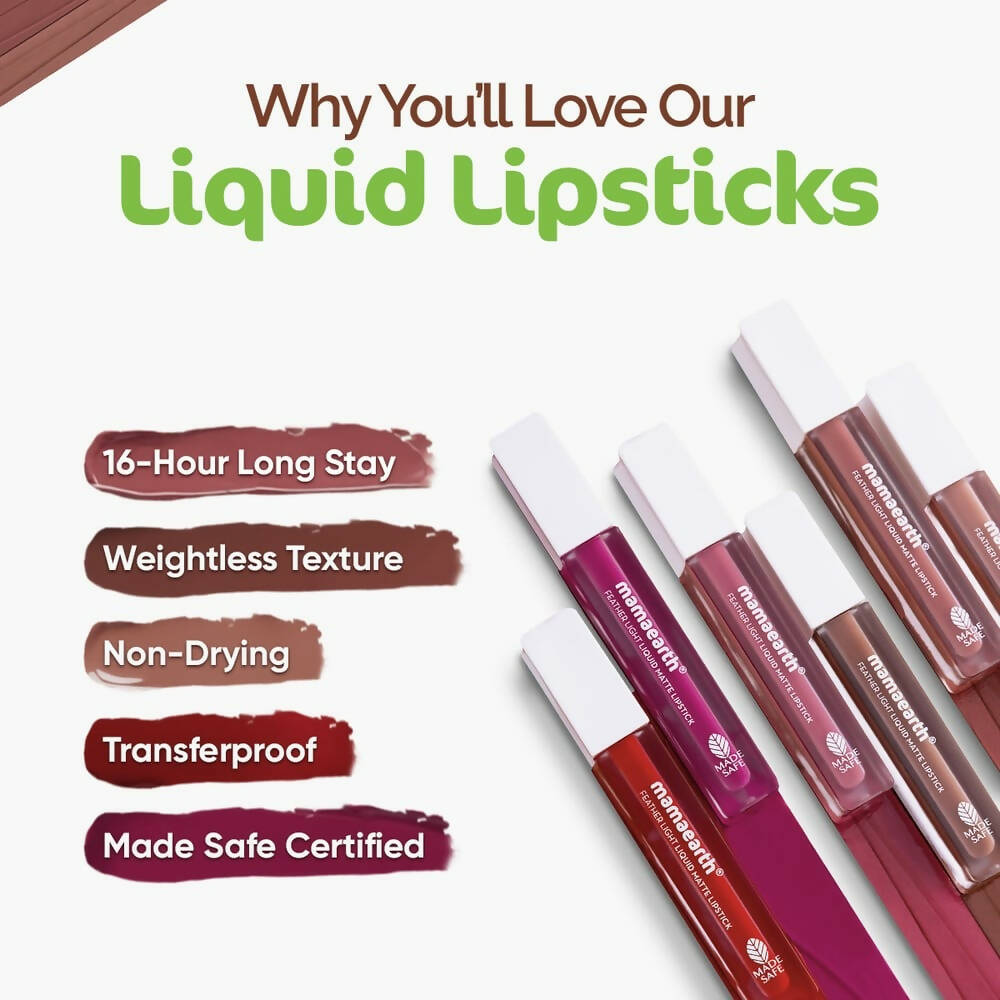 Mamaearth Feather Light Liquid Matte Lipstick - Pink Orchid - Distacart