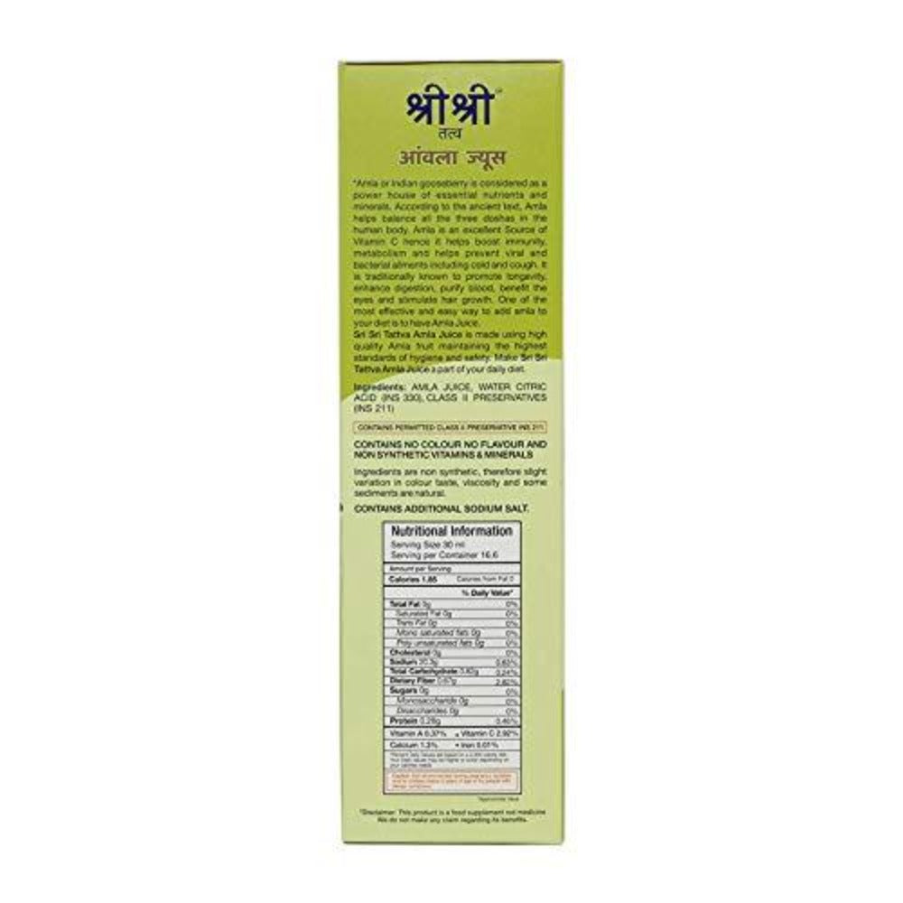 Sri Sri Tattva Amla Juice Benifits