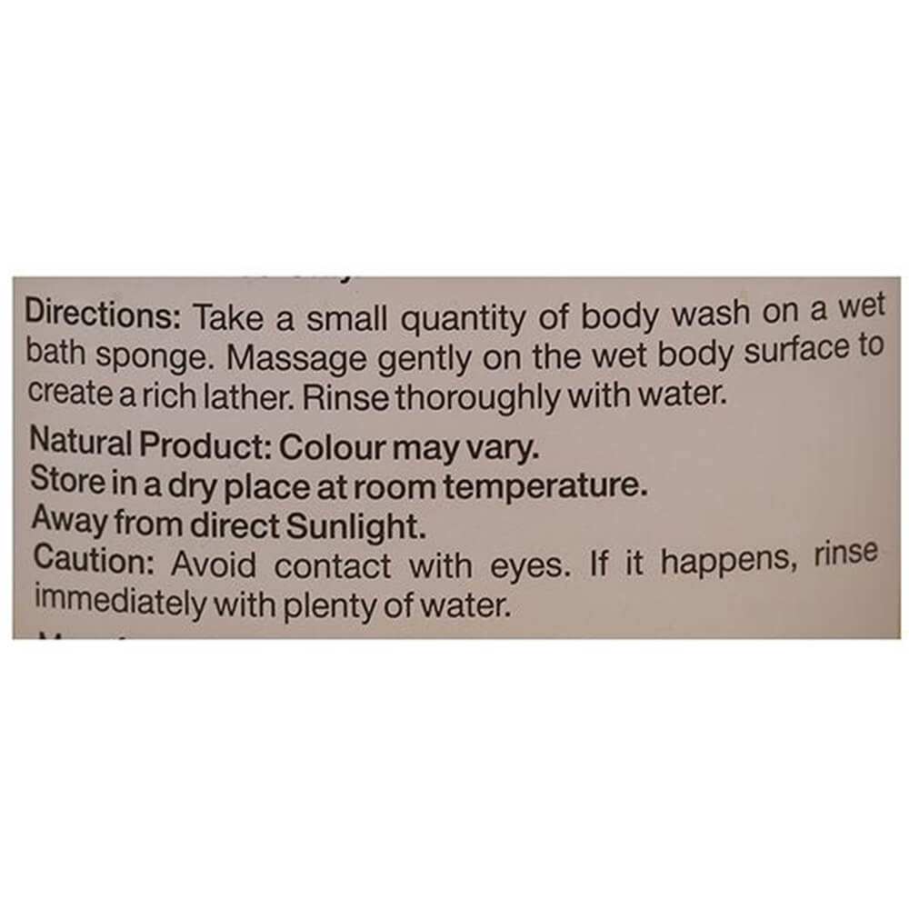 Sri Sri Tattva Orange Body Wash Directions