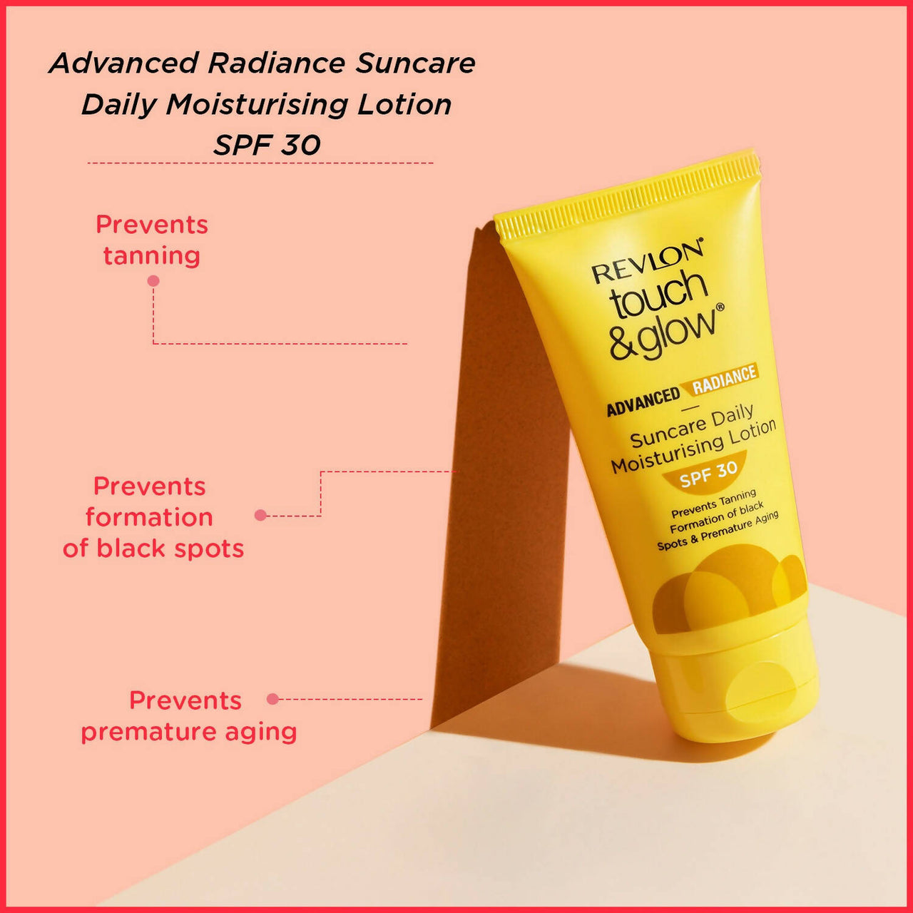 Revlon Touch & Glow Advanced Radiance Sun Care Daily Moisturizing Lotion SPF 30 - Distacart