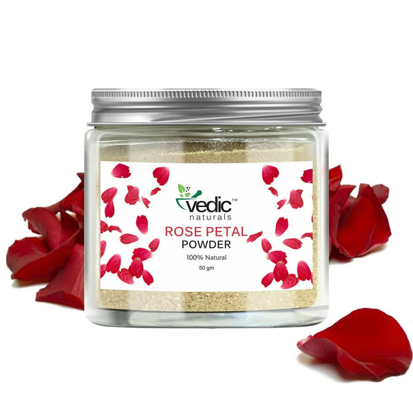 Vedic Naturals Rose Petal Powder Face Pack - Distacart