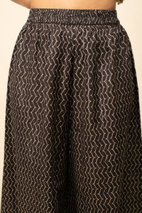 Thumbnail for FIORRA Women's Black Lurex Cotton Straight Kurta Pant With Dupatta - Distacart