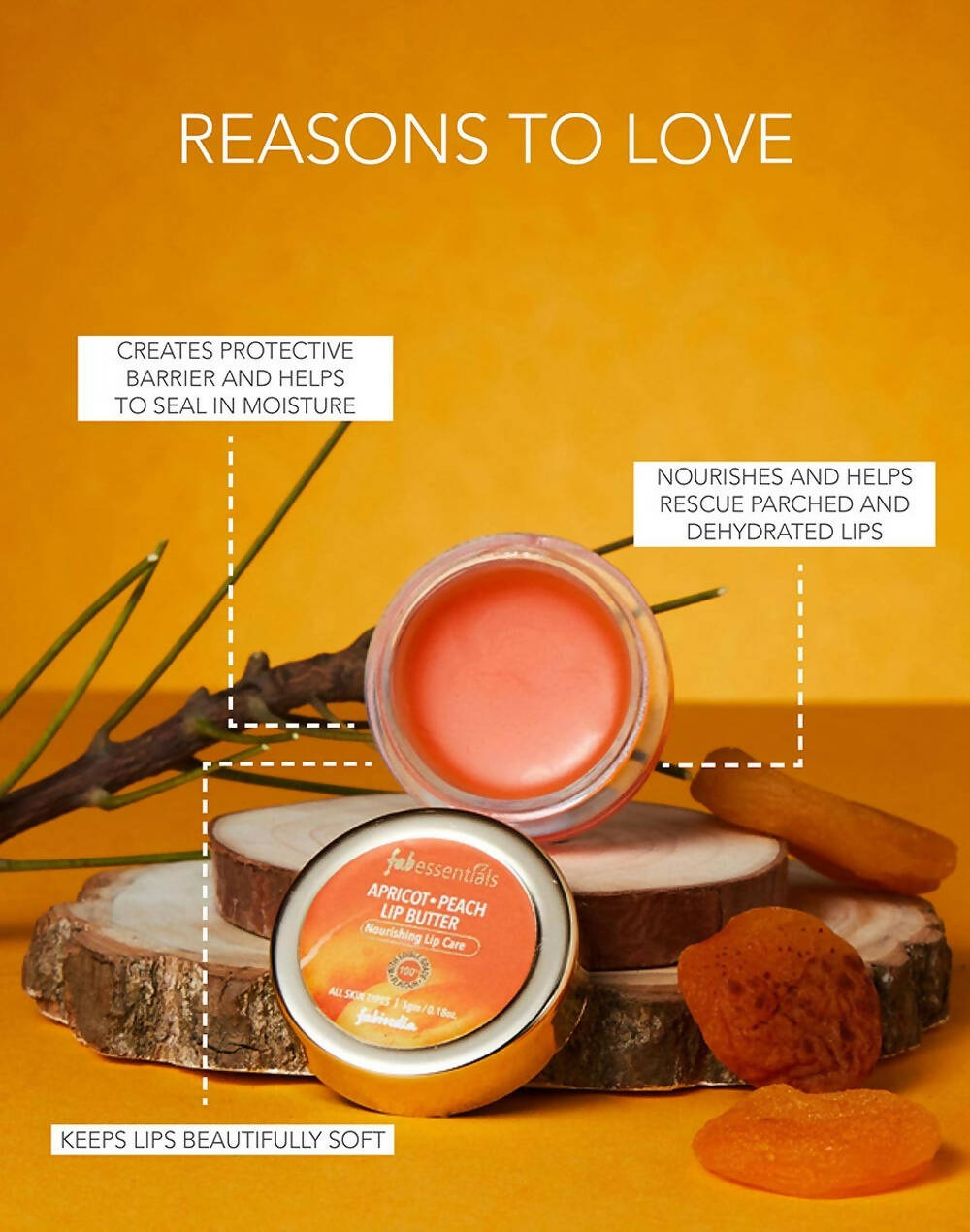 Fabessentials Apricot Peach Lip Butter - Distacart