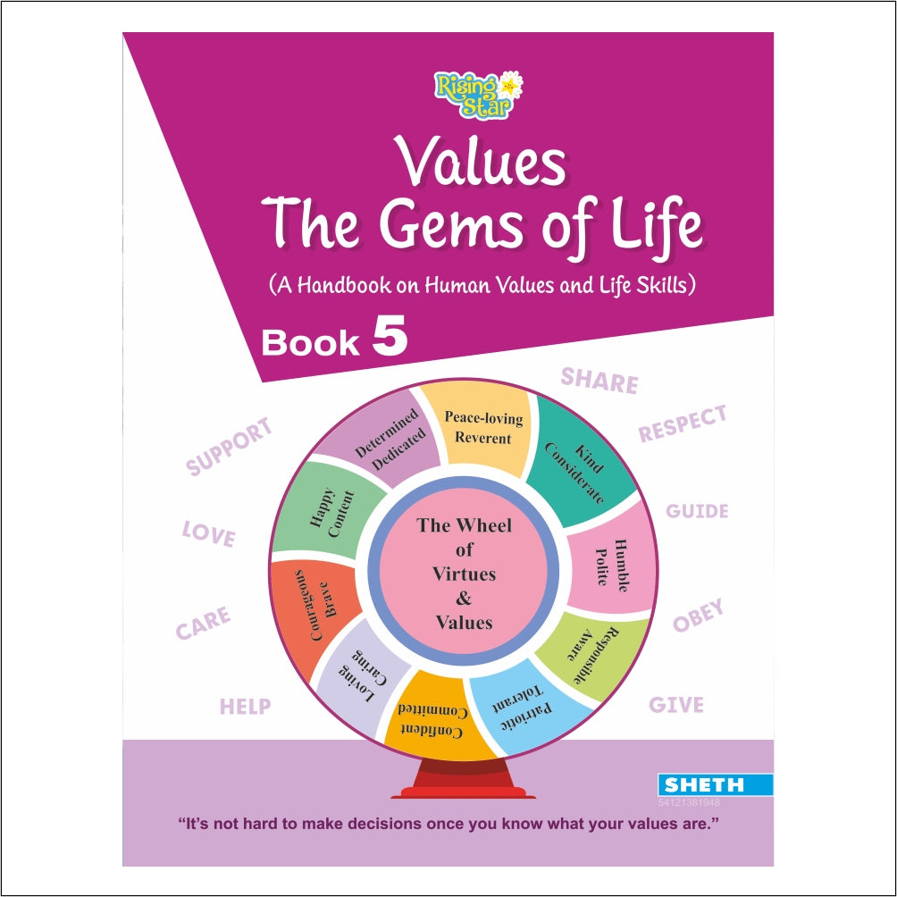 Self Enhancement Student Workbooks Grade 5| Set of 4|Computer-Grammar-World of Knowledge-Value Education|Ages 10-11 Year - Distacart