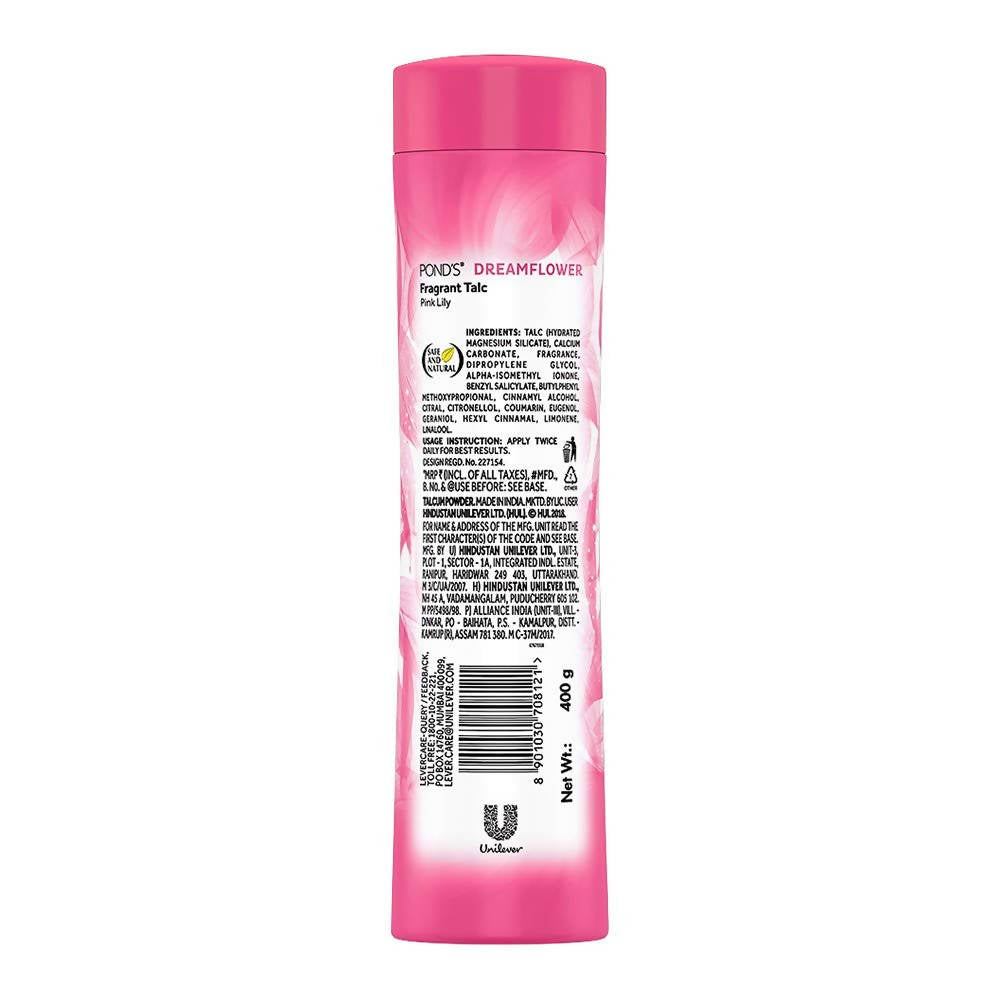 Dreamflower Fragrant Talcum Powder Pink Lily - 400 gm