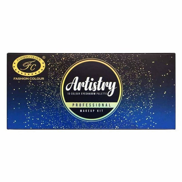 Fashion Colour Professional Artistry 10 Color Creamy Eyeshadow Palette - Distacart