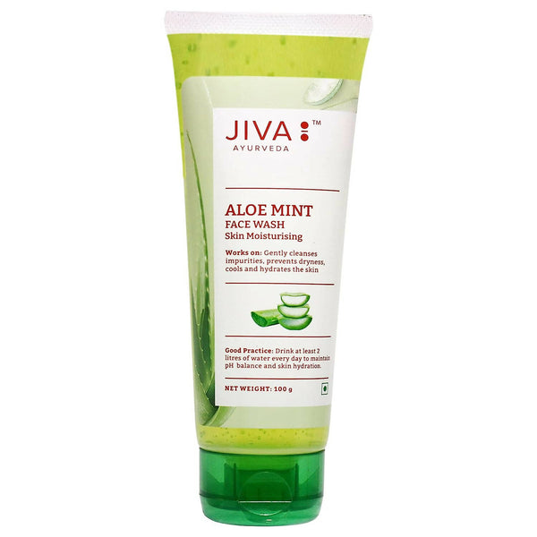Jiva Ayurveda Aloe Mint Facewash - Distacart