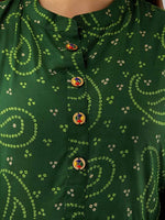Thumbnail for Vamika Rayon Green Party Wear Kurti