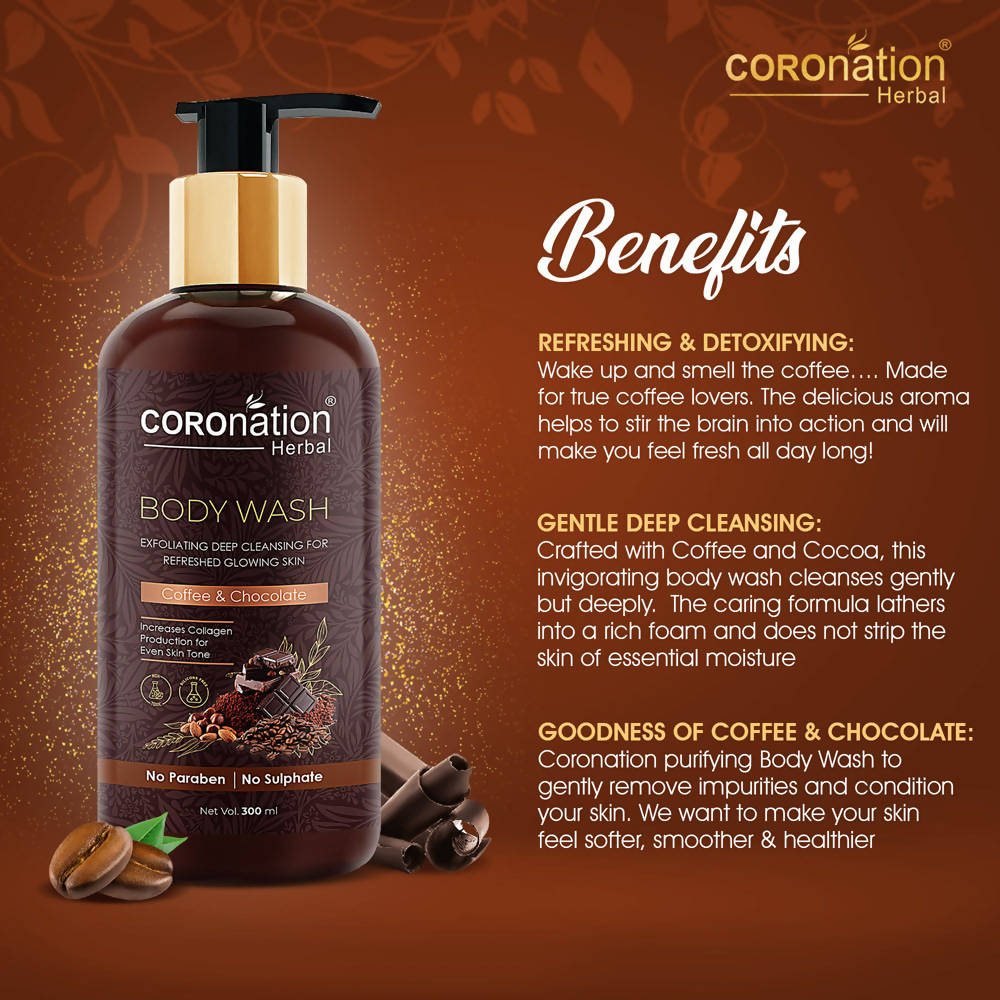 Coronation Herbal Coffee and Chocolate Body Wash - Distacart