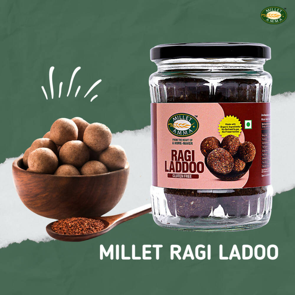 Millet Amma Ragi Laddoo- Made With Jaggery - Distacart