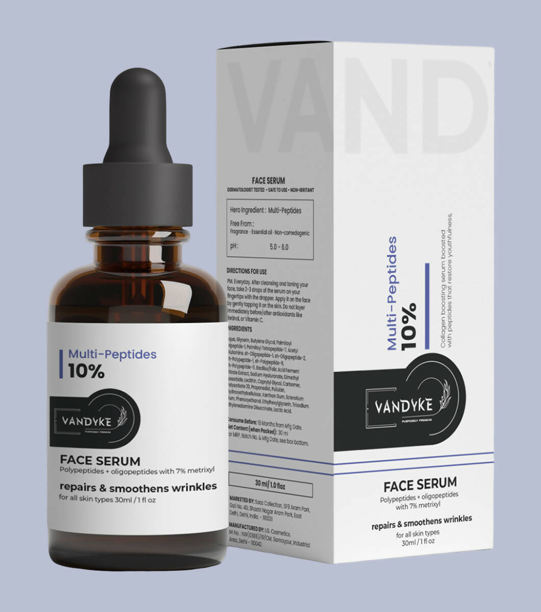 Vandyke Multi-Peptides 10% Face Serum - Distacart
