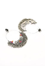 Thumbnail for Mominos Fashion Johar Kamal Peacock Design Chandbali Earrings - Distacart