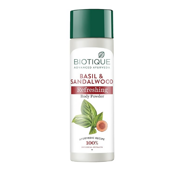 Biotique Basil & Sandalwood Refreshing Body Powder - Distacart