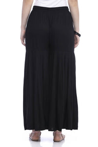 Thumbnail for Mominos Fashion Reyon Cotton Black Palazzo For Girls - Distacart