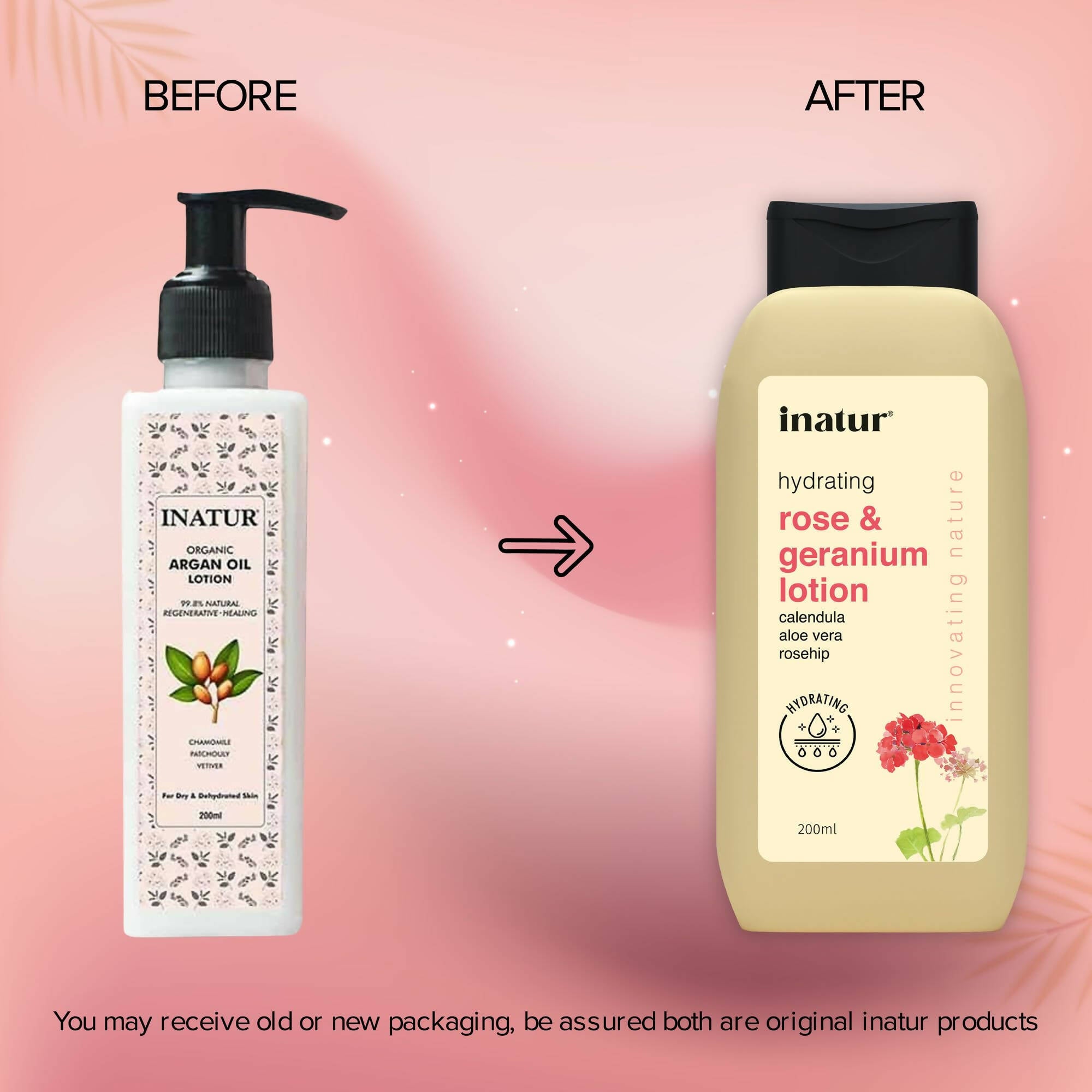 Inatur Rose and Geranium Lotion - Distacart