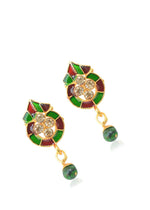 Thumbnail for Gold-Plated Alloy Enamel Stud Earrings - The Pari - Distacart