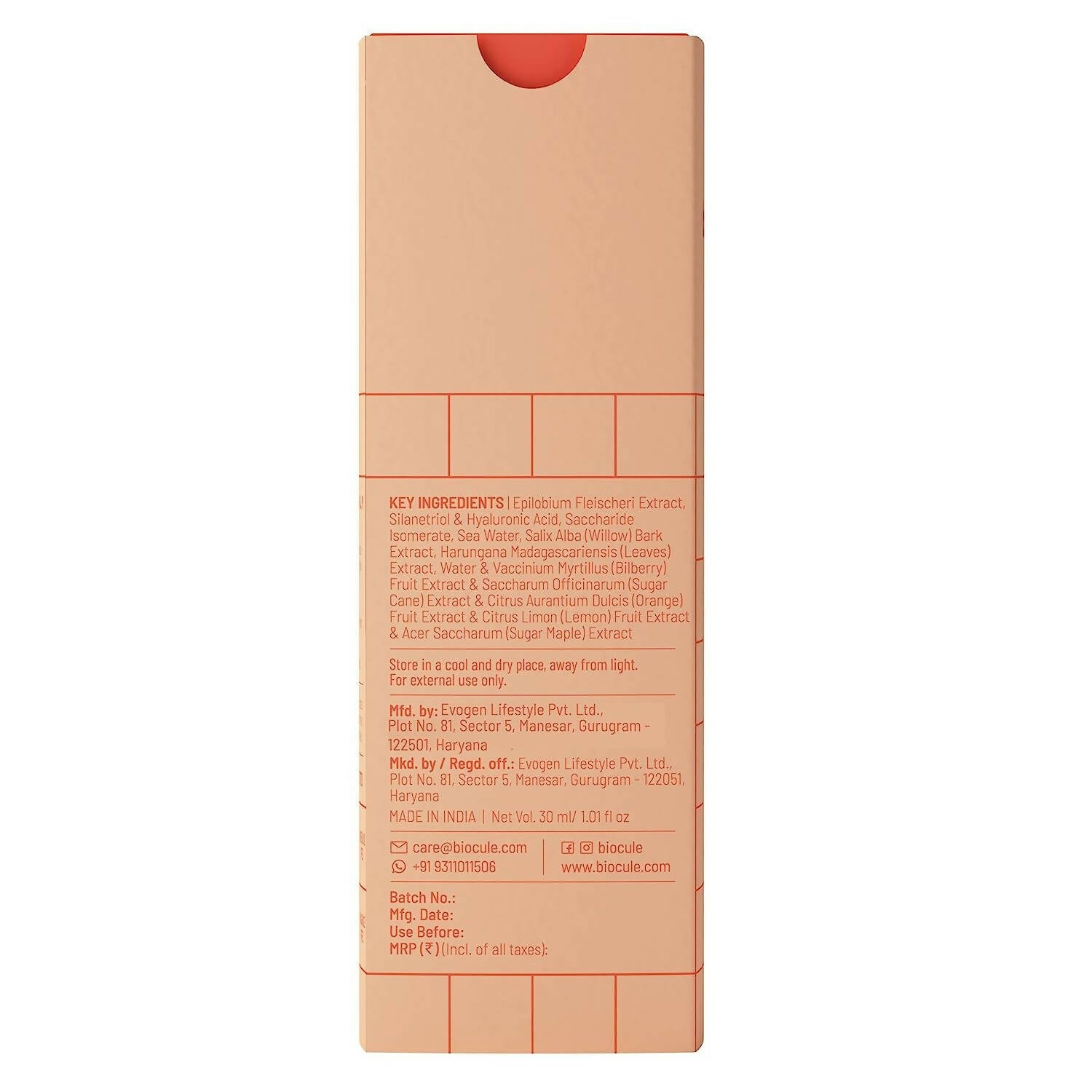 Biocule Oil Clear Clarifying Face Serum - Distacart