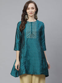 Thumbnail for Women's Green Ethnic Tunic - Bhama - Distacart