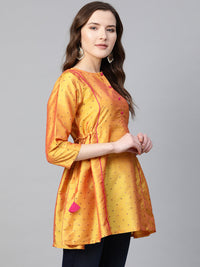 Thumbnail for Women's Mustard Ethnic Tunic - Bhama - Distacart