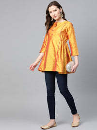 Thumbnail for Women's Mustard Ethnic Tunic - Bhama - Distacart