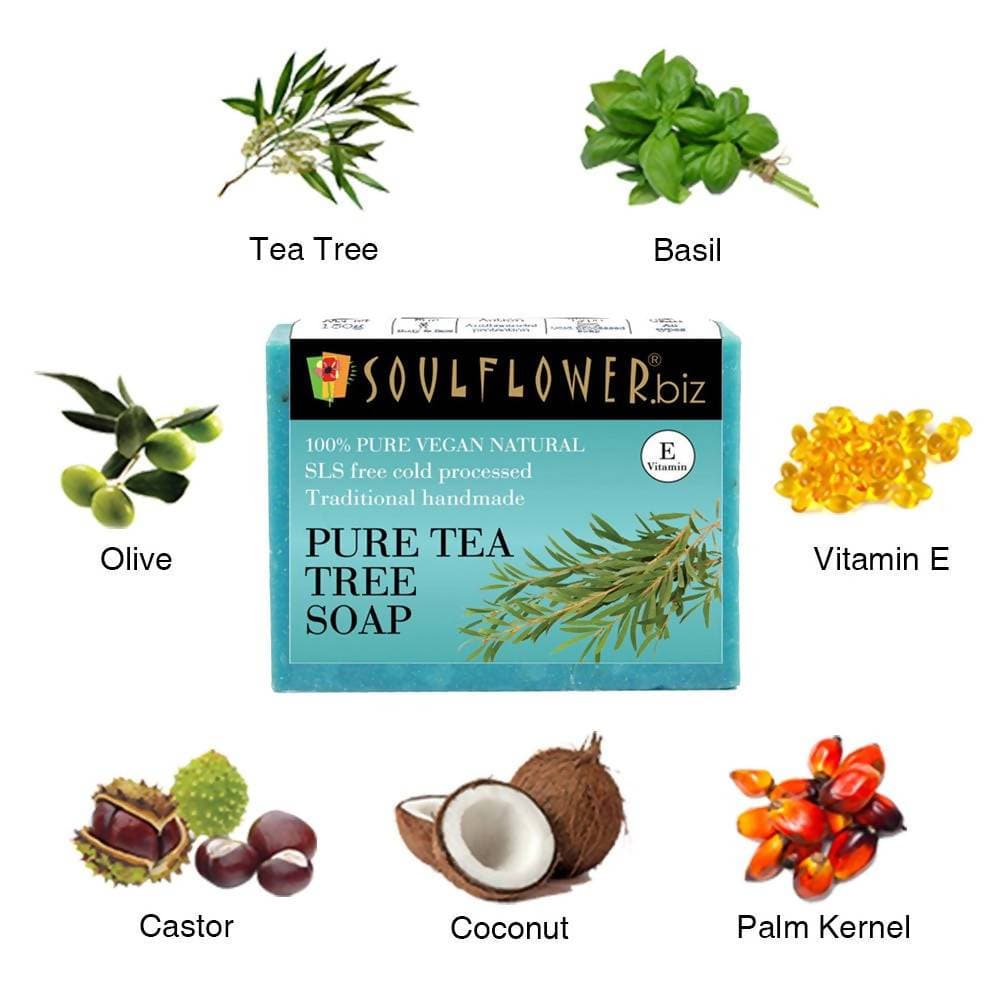 Soulflower Pure Tea Tree Handmade Soap - Distacart