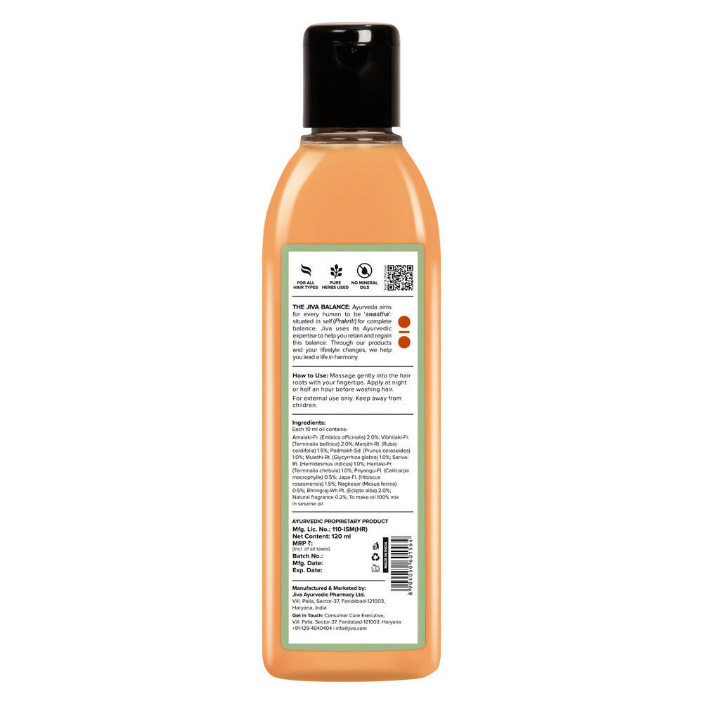 Jiva Ayurveda Bhringraj Hair Oil - Distacart