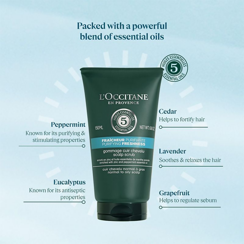 L'Occitane Purifying Freshness Scalp Scrub - Distacart