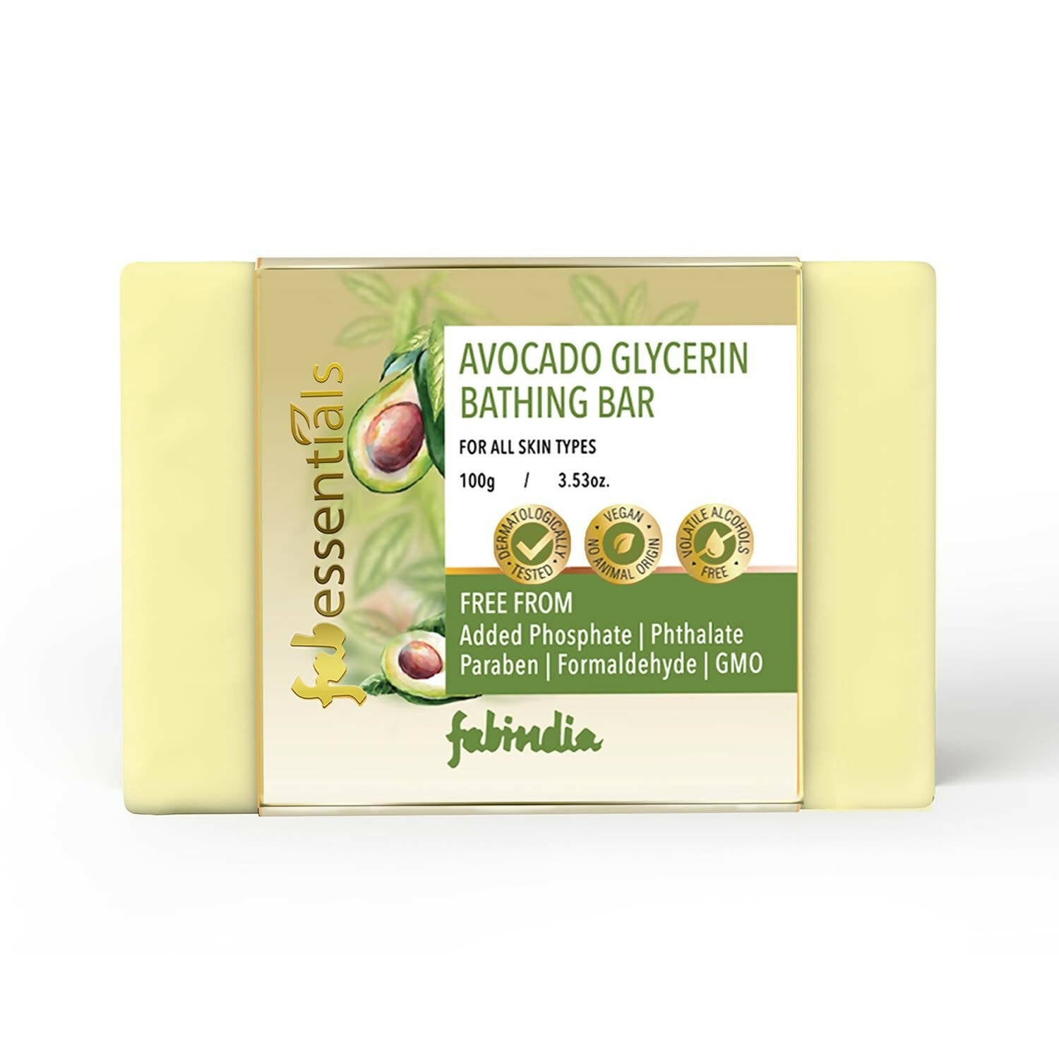 Fabessentials Assorted Glycerin Bathing Bars Combo - Avocado, Tea Tree & Musk - Distacart