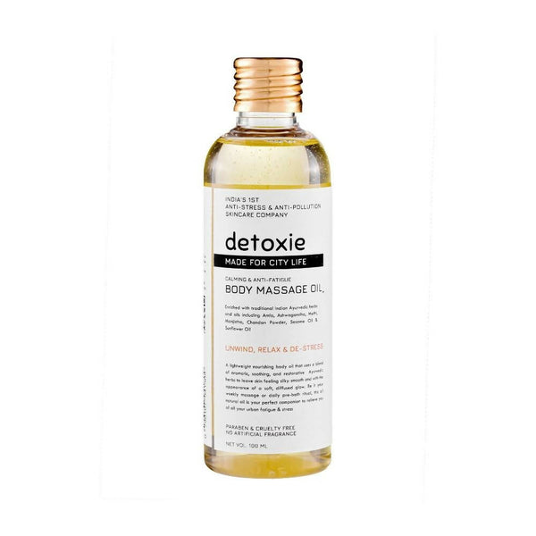 Detoxie Calming & Anti-Fatigue Body Massage Oil - Distacart