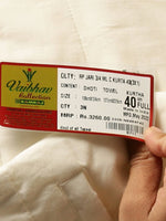 Thumbnail for Ramraj Cotton Premium Wedding Cream Readymade Panchakacham,Kurta & Towel Set RP Jari - Distacart