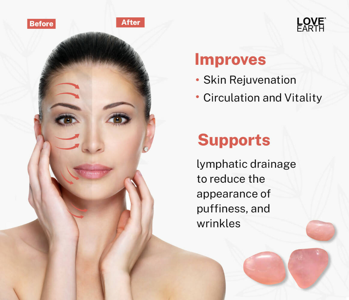 Love Earth Rose Quartz Gua Sha - Distacart