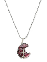 Thumbnail for Women's Silver-Toned Purple Silver-Plated Handcrafted Chain - Ruby Raang - Distacart