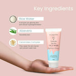 Thumbnail for Glamveda Rice & Ceramide Glass Skin Face Wash - Distacart