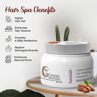 Thumbnail for NutriGlow Hair Spa Cream With Volumizing & Shine Lock Formula for Weak & Frizzy Hair - Distacart