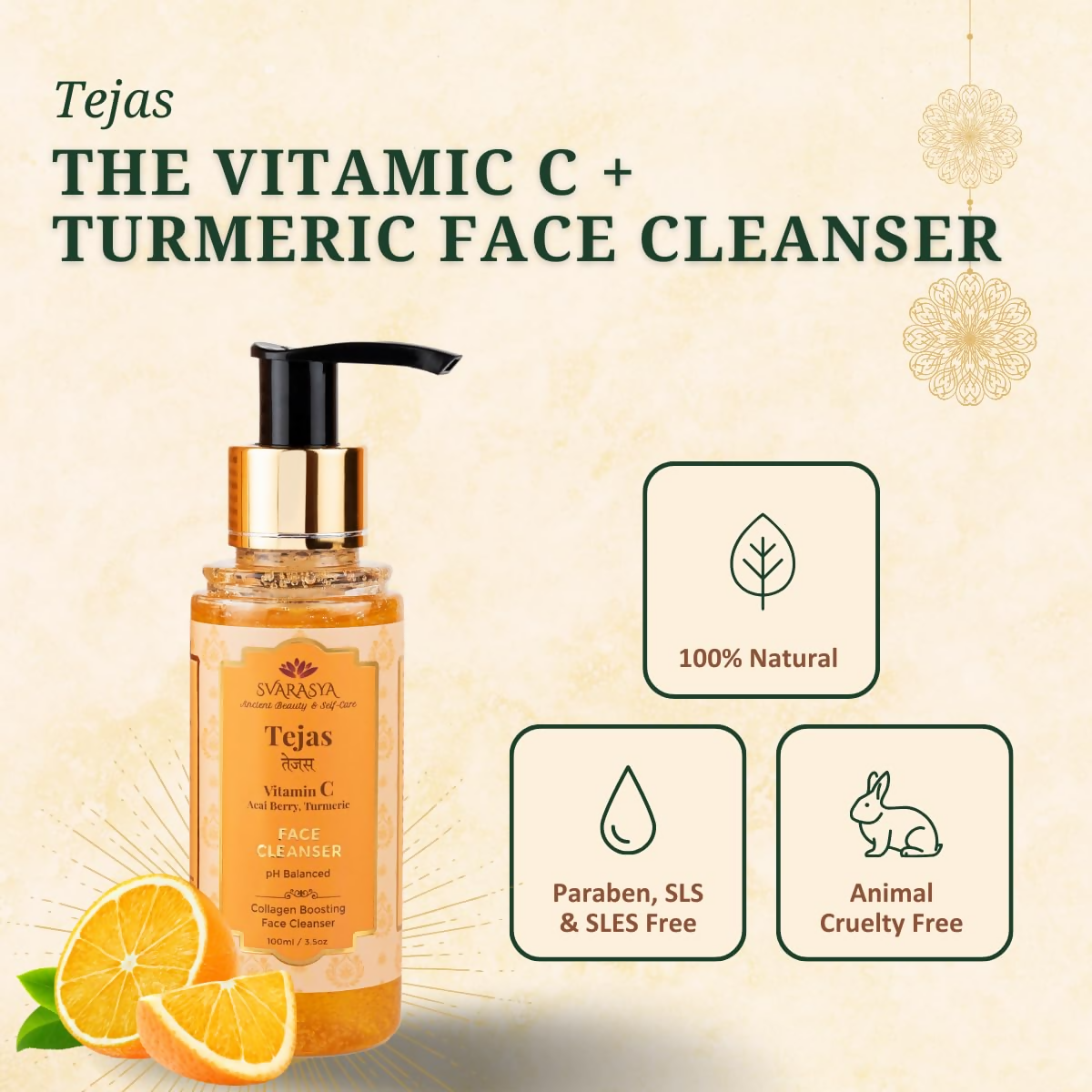 Svarasya Tejas Vitamin C Face Cleanser - Distacart