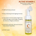 Thumbnail for Glamveda Active Vitamin C Brightening & Collagen Boost Foaming Face Wash With Soft Silicone Brush