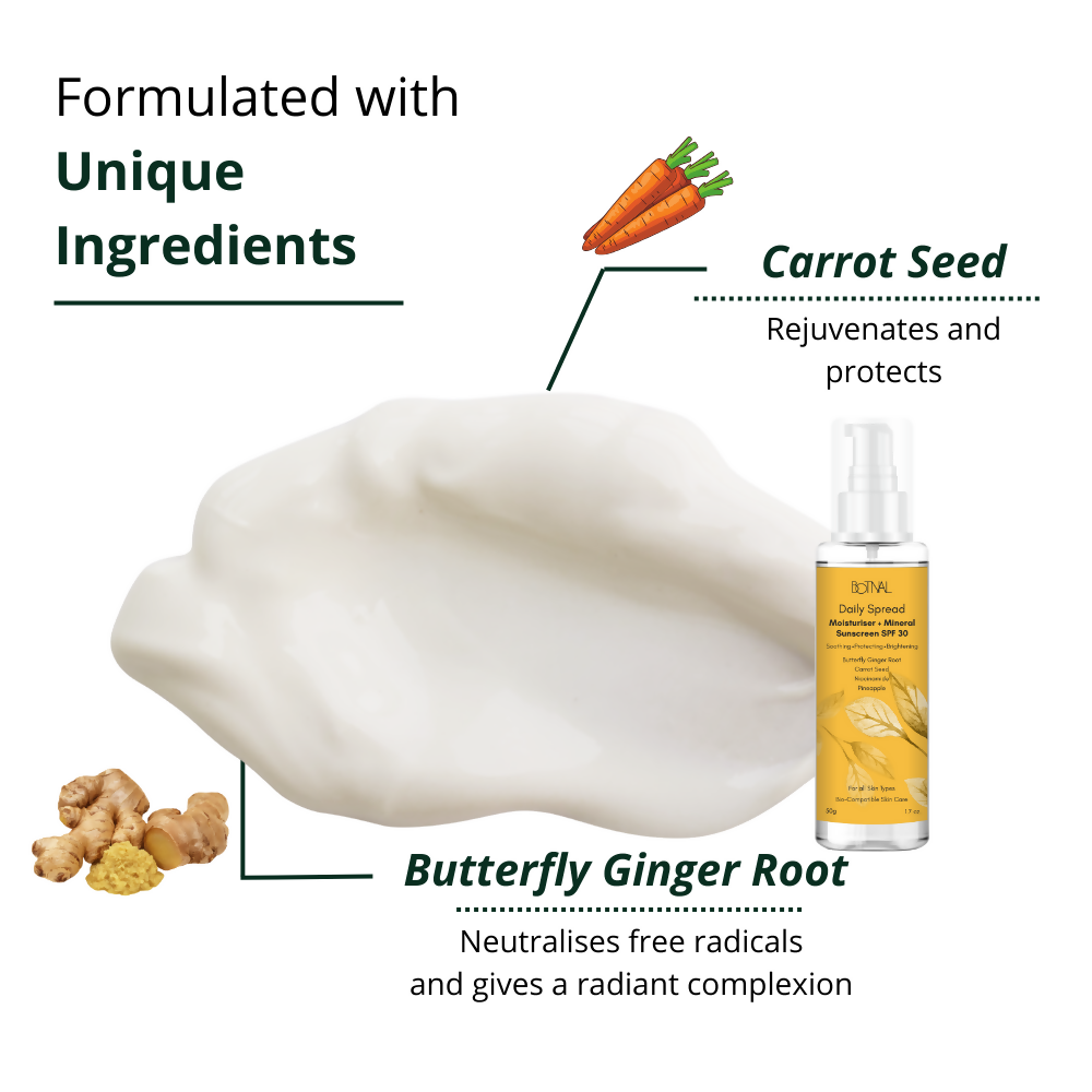 Botnal Daily Spread Moisturiser + Mineral Sunscreen SPF 30 - Distacart