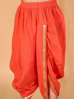 Thumbnail for Lil Drama Boys Kurta Dhoti Set - Orange - Distacart
