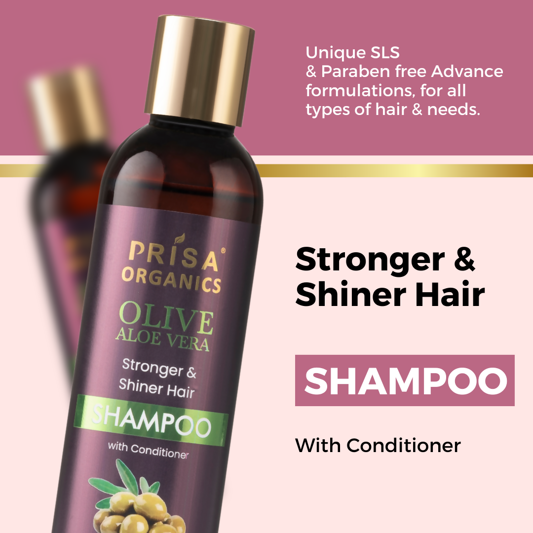 Prisa Organics Olive and Aloe Vera Shampoo - Distacart