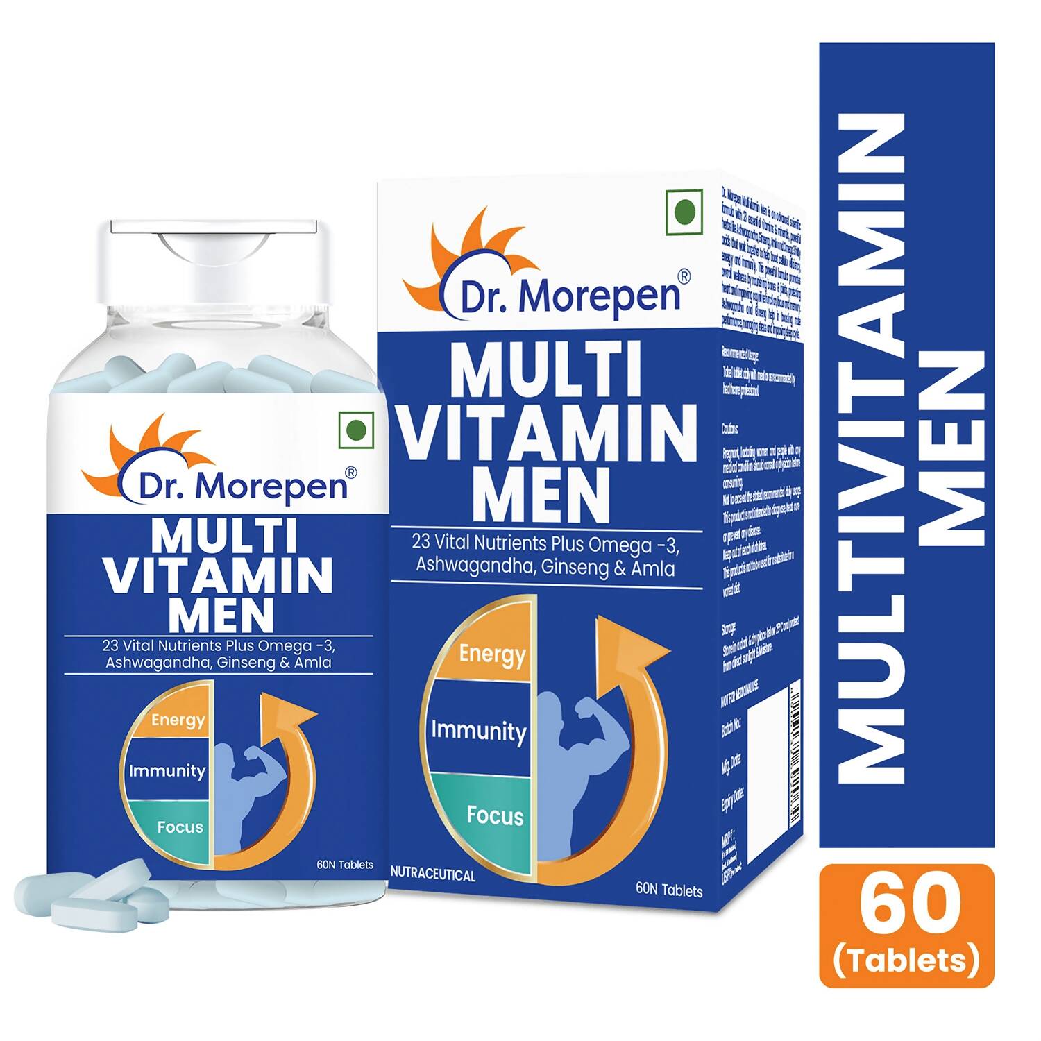 Dr. Morepen Testo Boost and Multivitamin Men Tablets Combo - Distacart