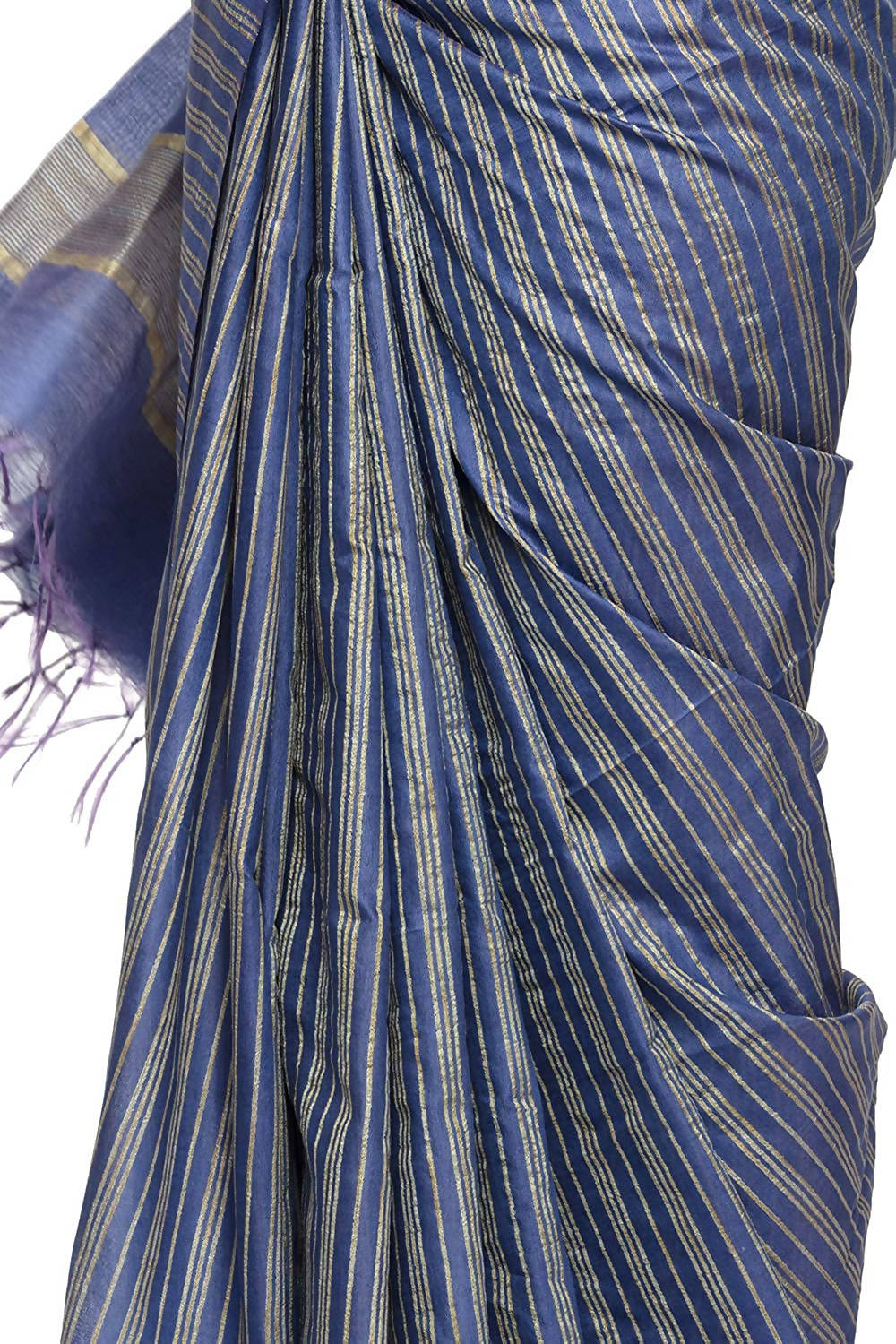 Mominos Fashion Royal Blue Color Bhagalpuri Saree