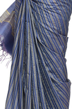 Thumbnail for Mominos Fashion Royal Blue Color Bhagalpuri Saree