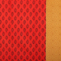 Thumbnail for Vamika Printed Cotton Cream & Red Color Bedsheet With Pillow Covers (LEOC_GADD_R) - Distacart