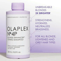 Thumbnail for Olaplex No. 4P Blonde Enhancer Purple Toning Shampoo - Distacart