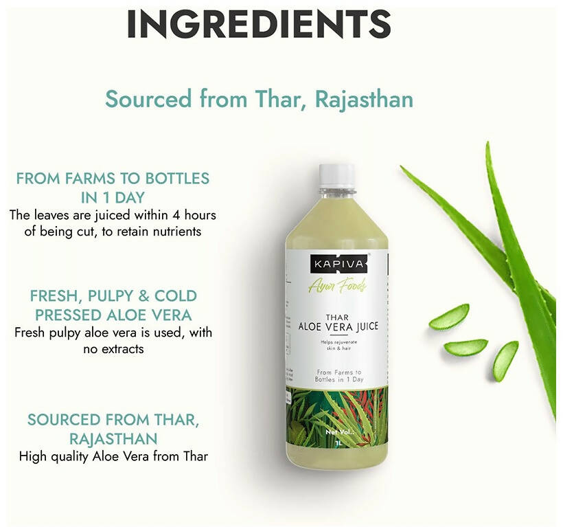 Kapiva Ayurveda Aloe Vera Juice - Distacart