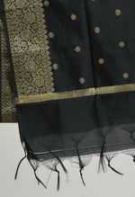 Thumbnail for Mominos Fashion Moeza Women's Banarsi Silk Woven Design Black Dupatta - Distacart