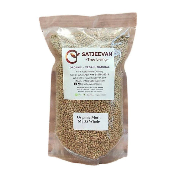 Satjeevan Organic Moth Matki Whole - Distacart