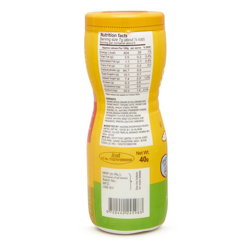 Happa Organic Multigrain Apple Cinnamon & Strawberry Banana Melts Super Puffs Combo(8 Months+) - Distacart