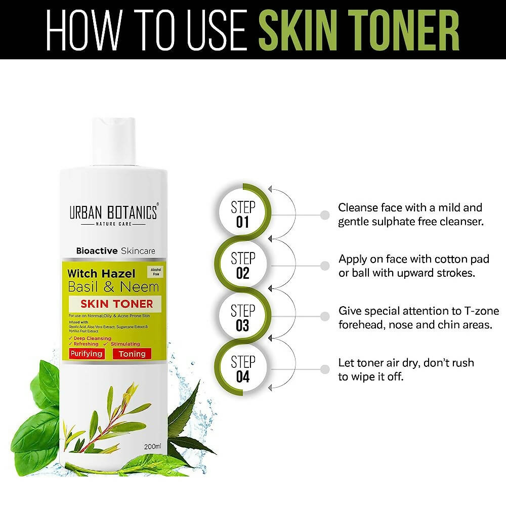 Urban Botanics Alcohol Free Skin Toner for Face - Distacart